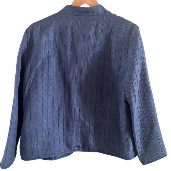 ALIA OPEN FRONT BLUE BLAZER SIZE 14P - Picture 2 of 5